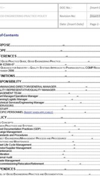 Good Engineering Practice (GEP)