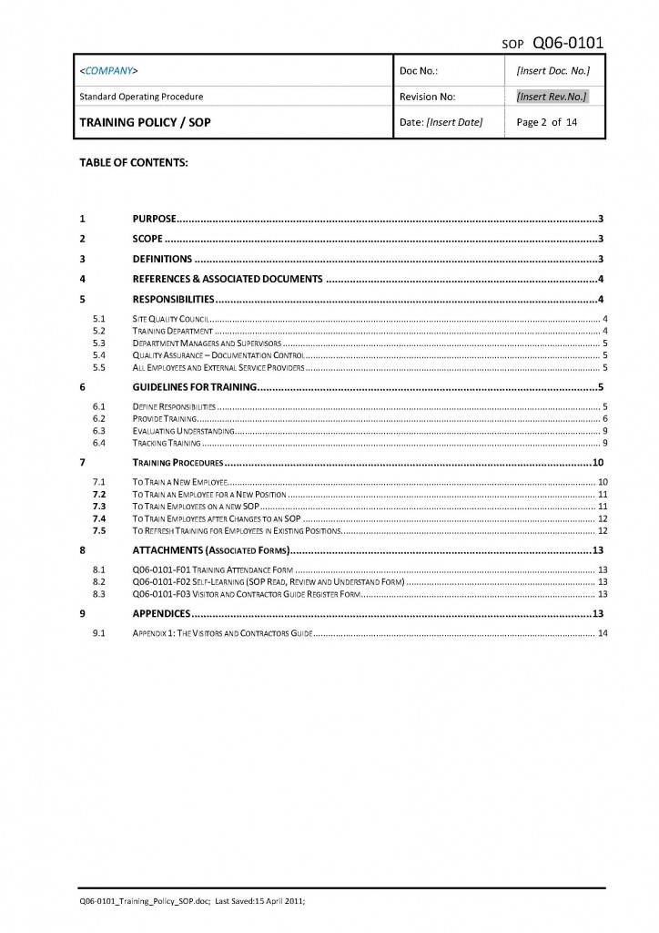 Training Policy - Resource Management (QMS)