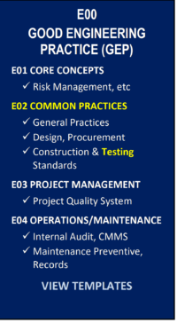 GEP Engineering Testing & Commissioning Procedures and documentation