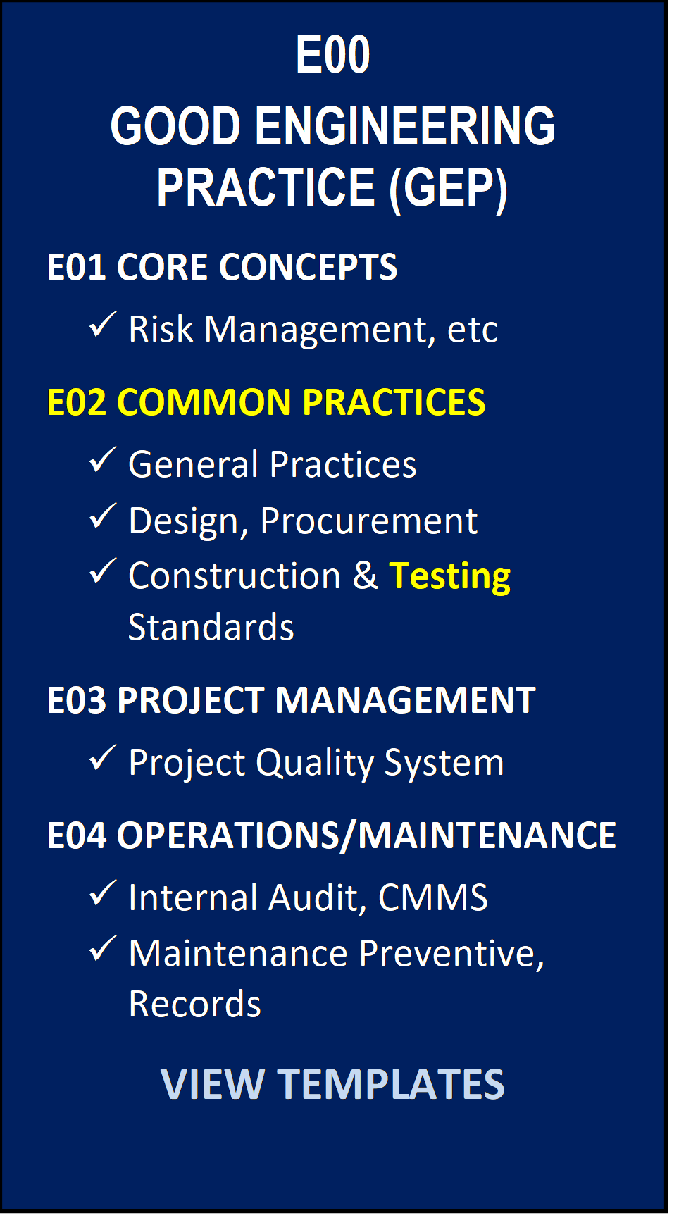 E02-2400_GEP-Testing-Commissioning GEP Engineering Testing & Commissioning Procedures and documentation