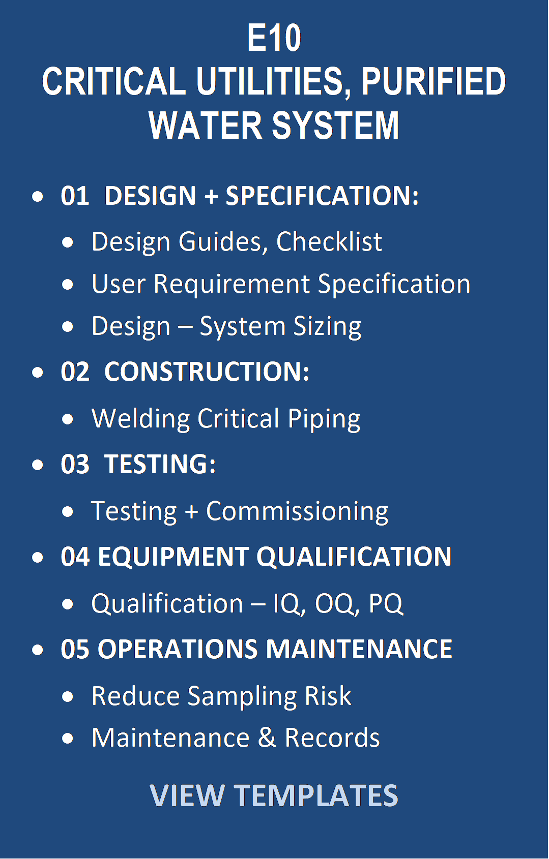 E10-0000_Critical-Utilities-r2 Practices & SOPs for Critical Utilities (Purified Water, WFI, Pure Steam Systems)